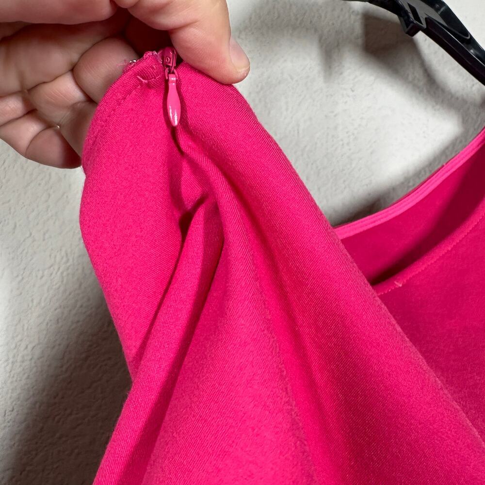 Superdown Size Medium Nava Asymmetrical Mini Dress Pink One Shoulder Sleeveless - Picture 4 of 8